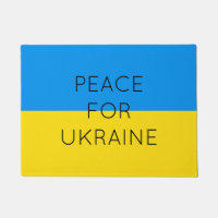 Paz para Ucrania Simple Bandera Mínima Ucraniana