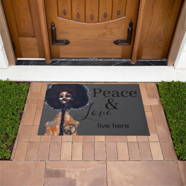 FELPUDO PEACE AND LOVE DOORMAT (Exterior)
