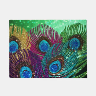 Felpudo Peacock colorido