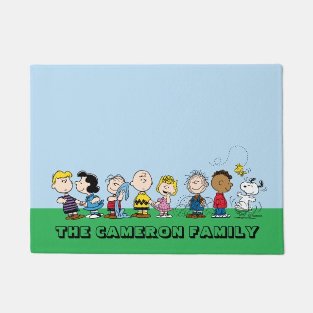 Felpudo Peanuts Gang Group Lineup (Anverso)