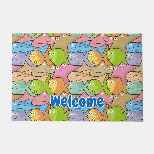 Felpudo Peces personalizado doormat (Anverso)