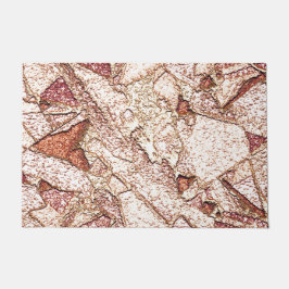 Felpudo Pedra áspera em marrom claro cremoso