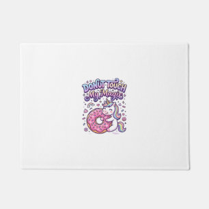 Felpudo Pegatina de idea de regalo mágico de donut de unic