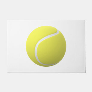 Felpudo pelota de tenis amarilla 3D