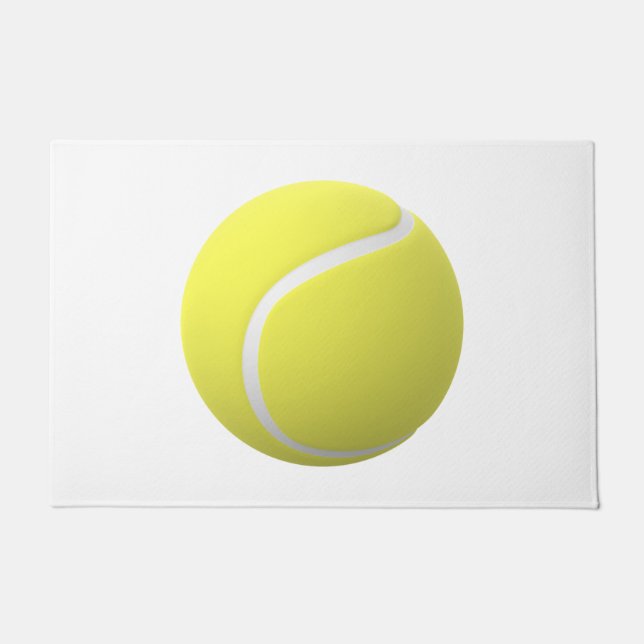 Felpudo pelota de tenis amarilla 3D (Anverso)