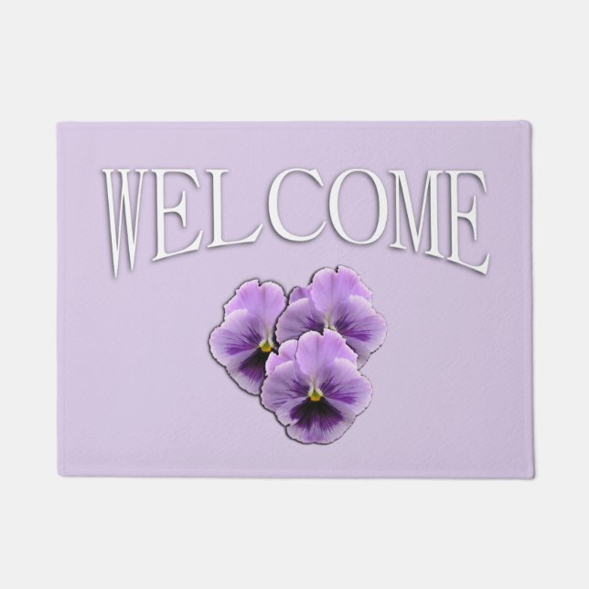 Felpudo Pensamiento de bienvenida (Anverso)