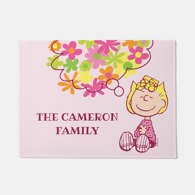 Felpudo Pensamiento solitario de las flores (Anverso)