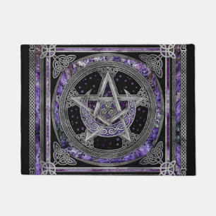 Felpudo Pentagram Triskelion Amethyst Moon