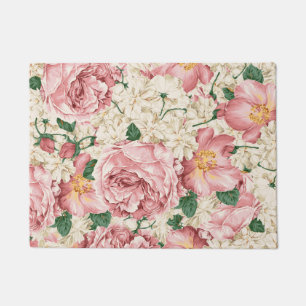 Felpudo Peonías antiguas e hidrangeas Doormat