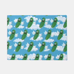 Felpudo Pepinillos De Pepino Divertidos Humor De Comida Fa