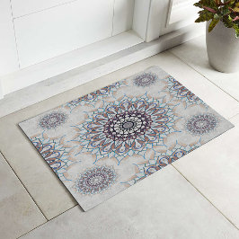 Felpudo Pequeña floral blanca caída al campo