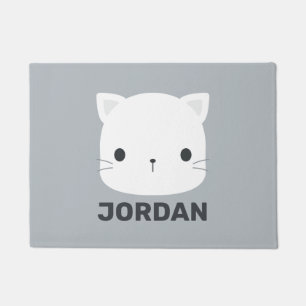 Felpudo Pequeño gato con nombre personalizado