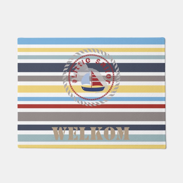 Felpudo Pequeño marinero limitado por camiseta a diseño (Anverso)