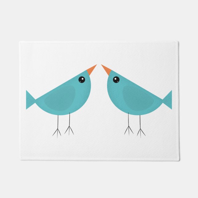 Felpudo Pequeño pájaro azul (Anverso)