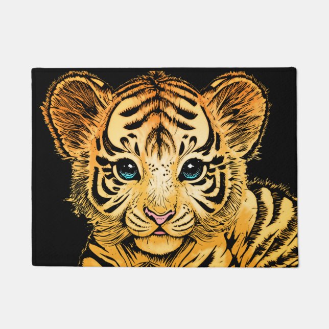 FELPUDO PEQUEÑO TIGRE (Anverso)