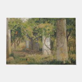 Felpudo Pérgola Con Uvas De Vino (Paisaje De Viñedo)