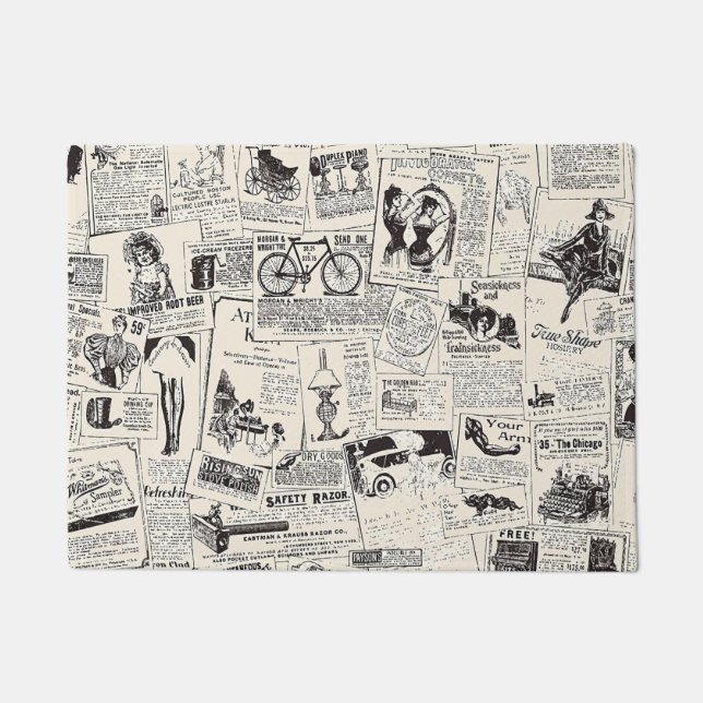 Felpudo Periódico Vintage (Anverso)