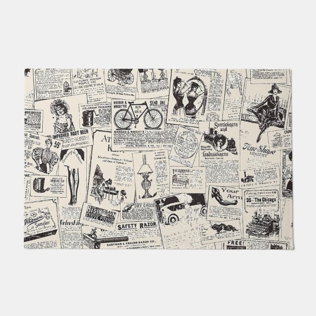 Felpudo Periódico Vintage (Anverso)