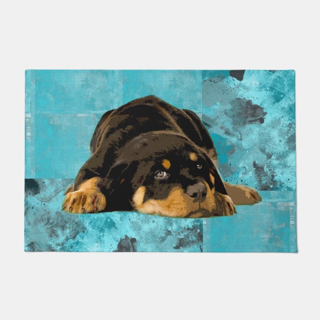 Felpudo Perrito de Rottweiler - de Metzgerhund (Anverso)