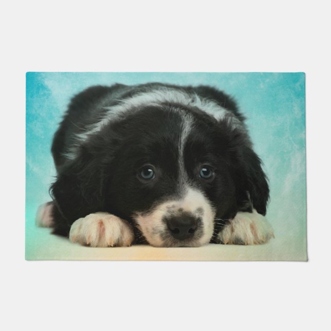 Felpudo Perrito del border collie (Anverso)