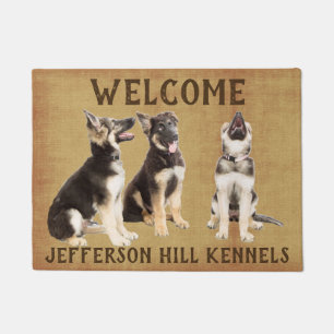 Felpudo Perritos personalizados del pastor alemán