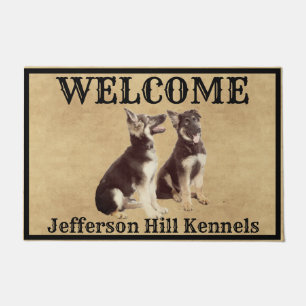 Felpudo Perritos personalizados del pastor alemán