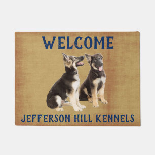Felpudo Perritos personalizados del pastor alemán