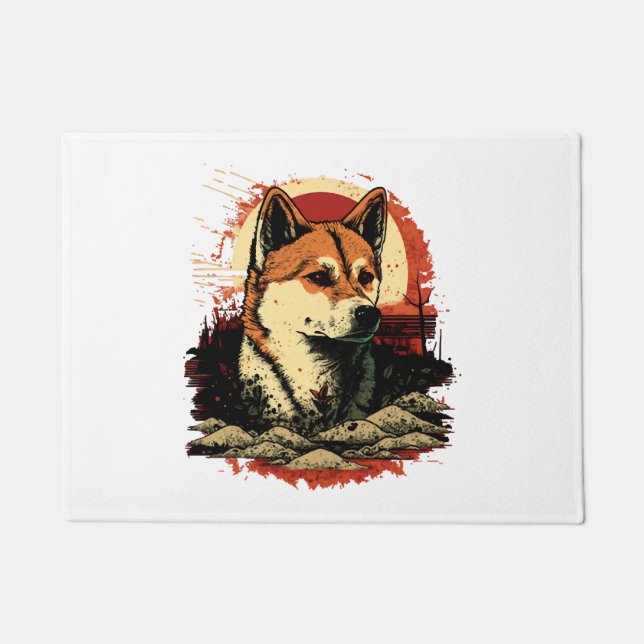 Felpudo Perro Akita Inu (Anverso)