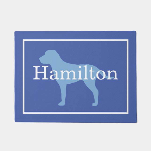 Felpudo Perro azul (Anverso)