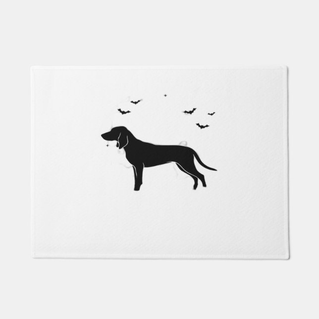 Felpudo Perro azul - Halloween Moon Silhouette Classic T (Anverso)