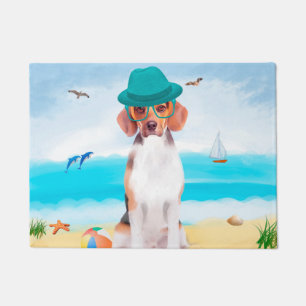 Felpudo Perro Beagle En La Playa