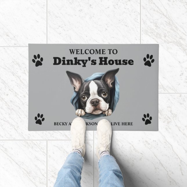 Felpudo Perro Boston Terrier (Interior)