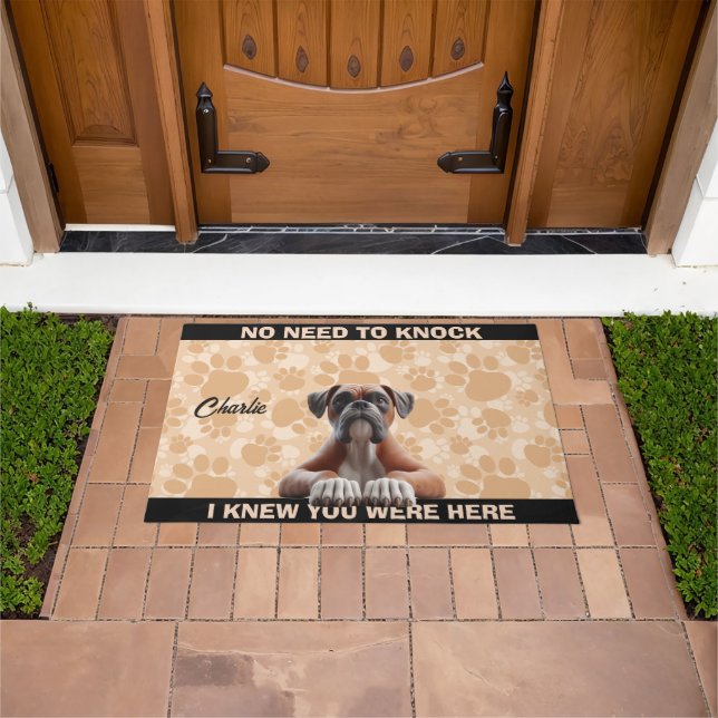 FELPUDO PERRO BOXER (Exterior)