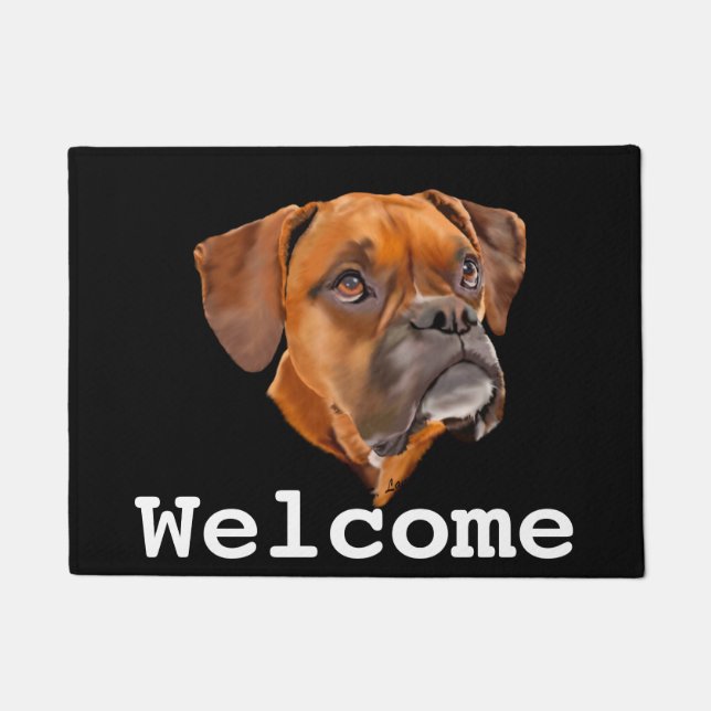 Felpudo Perro Boxer (Anverso)