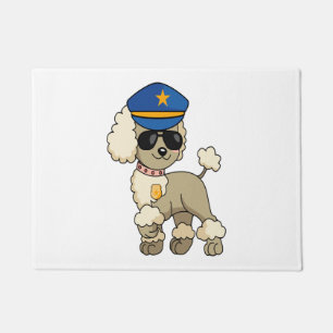 Felpudo Perro Caniche de la Policía Anime Chibi