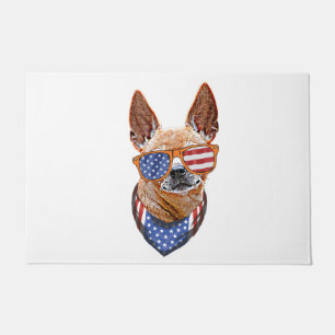 Felpudo Perro Chihuahua Independencia Estadounidense 4 de