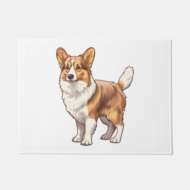 Felpudo Perro Cute Corgi (Anverso)