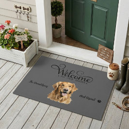 Felpudo Perro Cute Golden Retriever