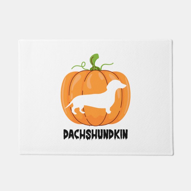Felpudo Perro Dachshund Halloween (Anverso)