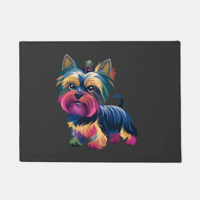 Felpudo Perro de grafiti urbano (Anverso)