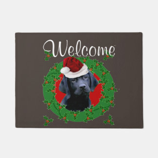 Felpudo Perro de Labrador del navidad