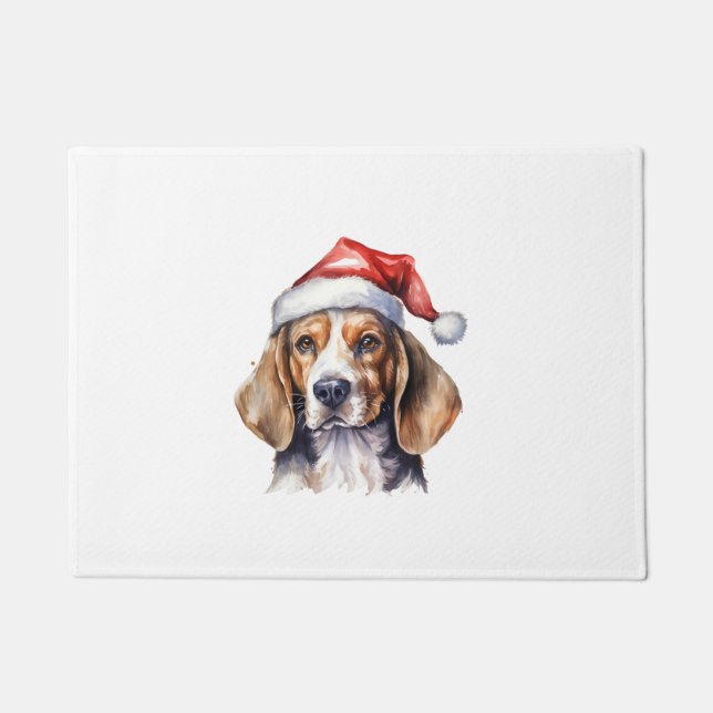 Felpudo Perro de los Navidades Beagle (Anverso)