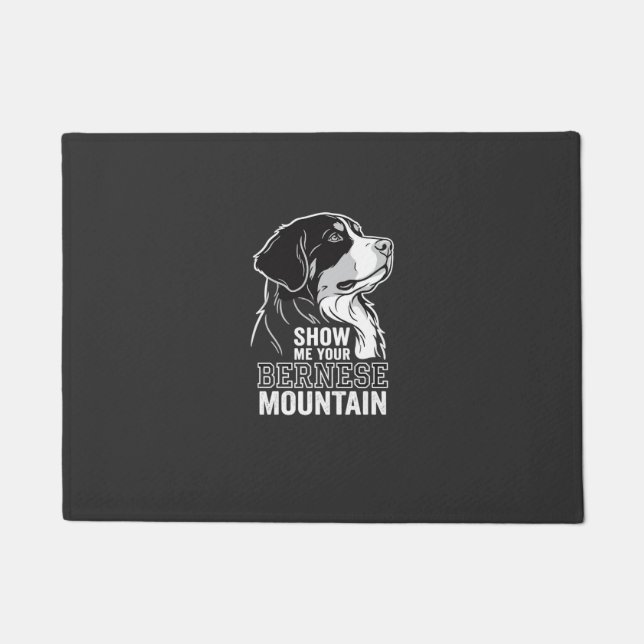 Felpudo Perro de montaña bernés Muéstrame tu (Anverso)