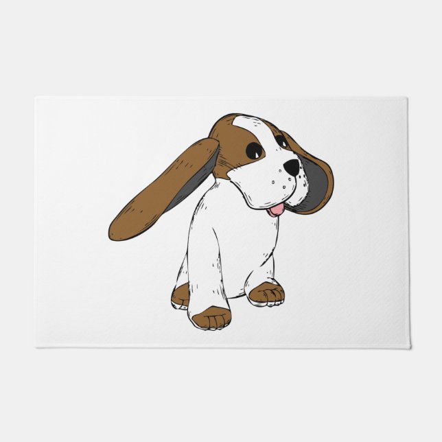 Felpudo Perro de Orejas Grandes (Anverso)