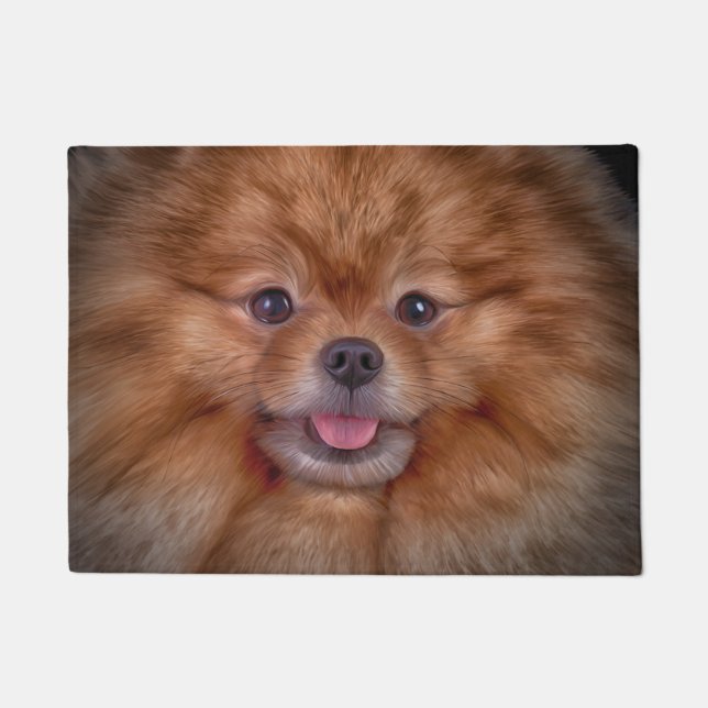 Felpudo Perro de Pomerania 2 de Pomeranian del perro del (Anverso)