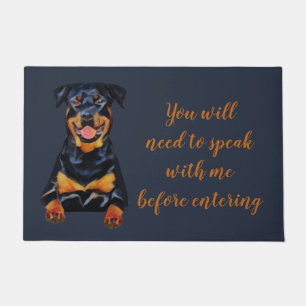 Felpudo Perro de Rottweiler Funny Doormat