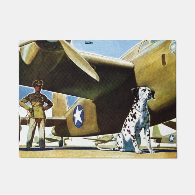 Felpudo Perro del ejército (Anverso)