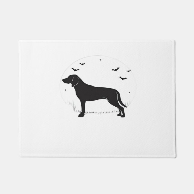 Felpudo Perro Foxhound Estadounidense - Silhouette Hallowe (Anverso)