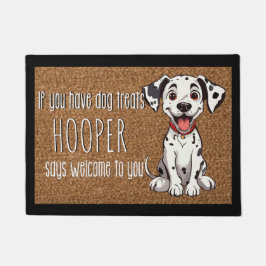 Felpudo Perro Lover Personalizado Dalmatia Perro Puppy Nom