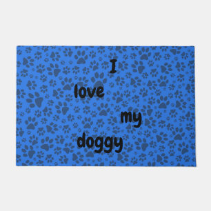 Felpudo Perro Paws Black & White Polka Dot (Punto de polka
